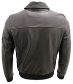Mens Cowhide Analine Leather A2 US Airforce Bomber Jacket