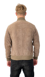 Mens Goat Suede MA-1 Bomber Jacket-Auckland
