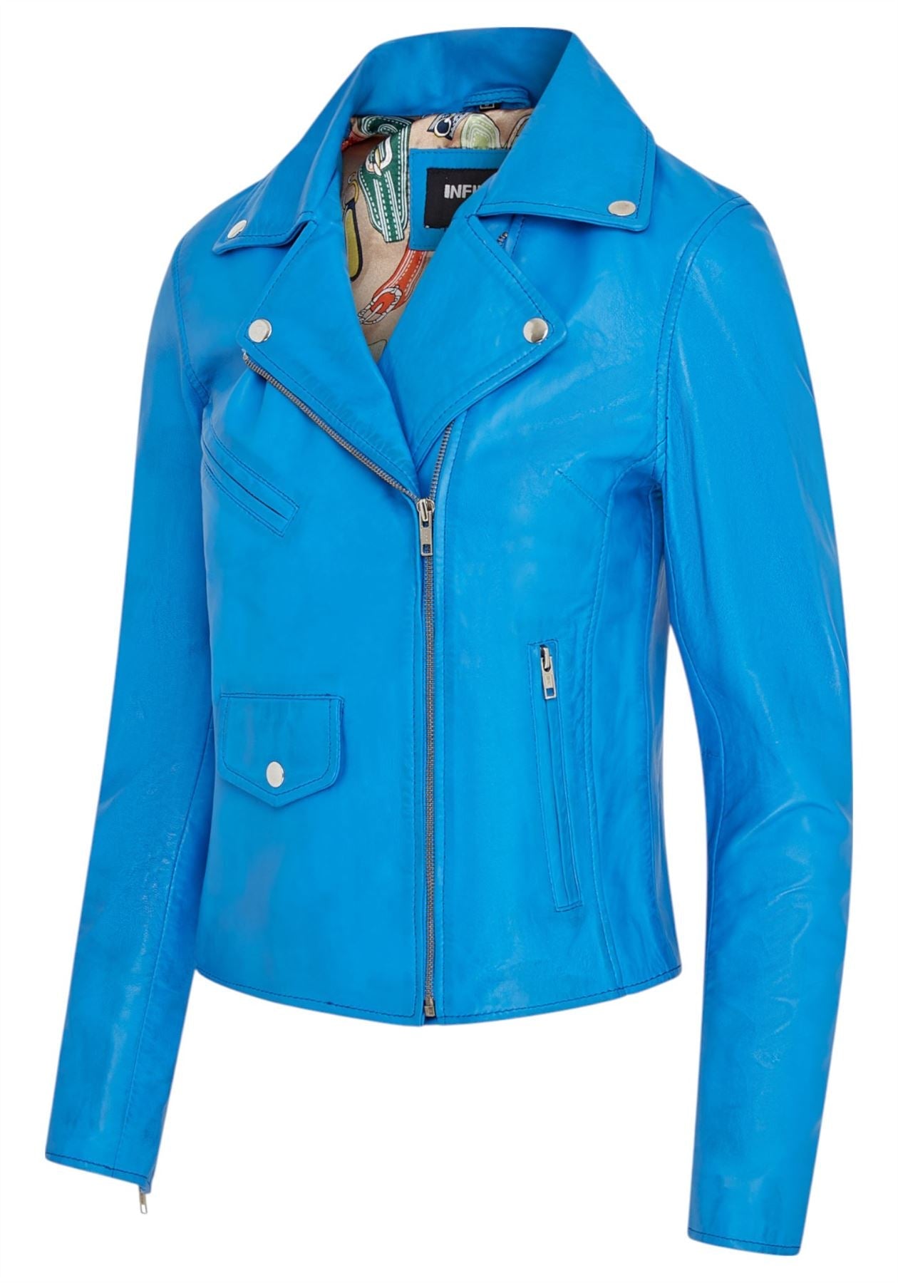 Women's Classic Brando Biker Leather Jacket - Broome