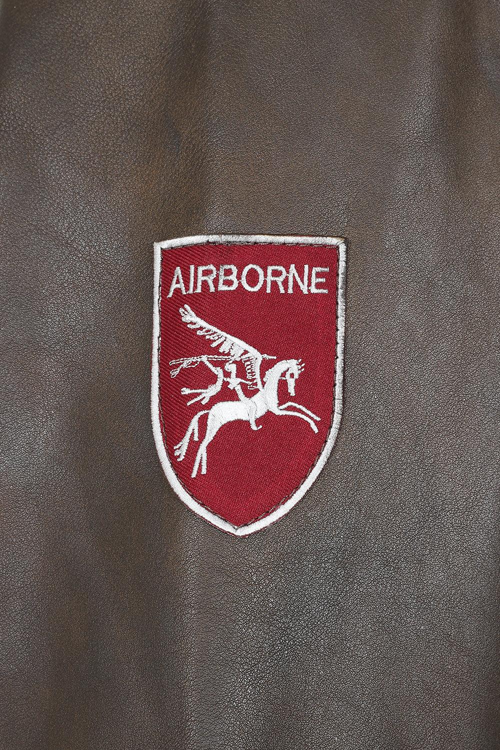 TOMMY Genuine Leather Pilot Jacket - Detachable Fur Collar