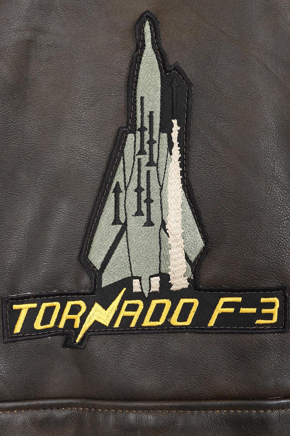 TOMMY Genuine Leather Pilot Jacket - Detachable Fur Collar