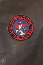 TOMMY Genuine Leather Pilot Jacket - Detachable Fur Collar