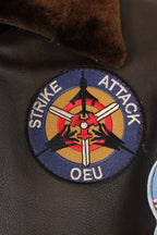 TOMMY Genuine Leather Pilot Jacket - Detachable Fur Collar