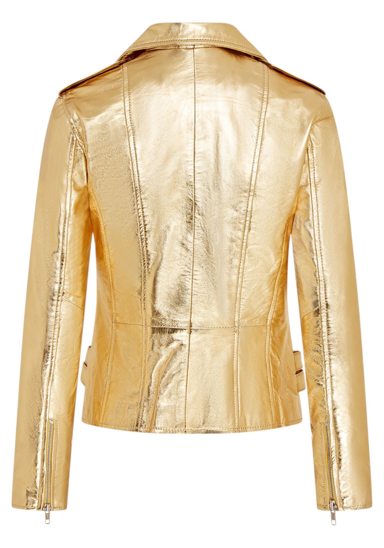 Womens Leather Vintage Brando Biker Jacket-Orlando