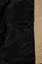 JUDY 2020 Fitted Lamb Nappa Leather Jacket - Black Cream Contrast