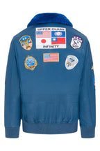 Mens Top Gun A2 Leather Bomber Jacket-San Diego