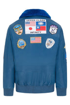 Mens Top Gun A2 Leather Bomber Jacket-San Diego