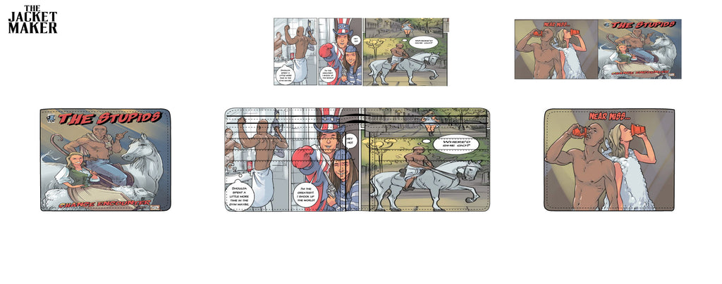 Custom Bronwyn Warzeniak Leather Wallets x 4