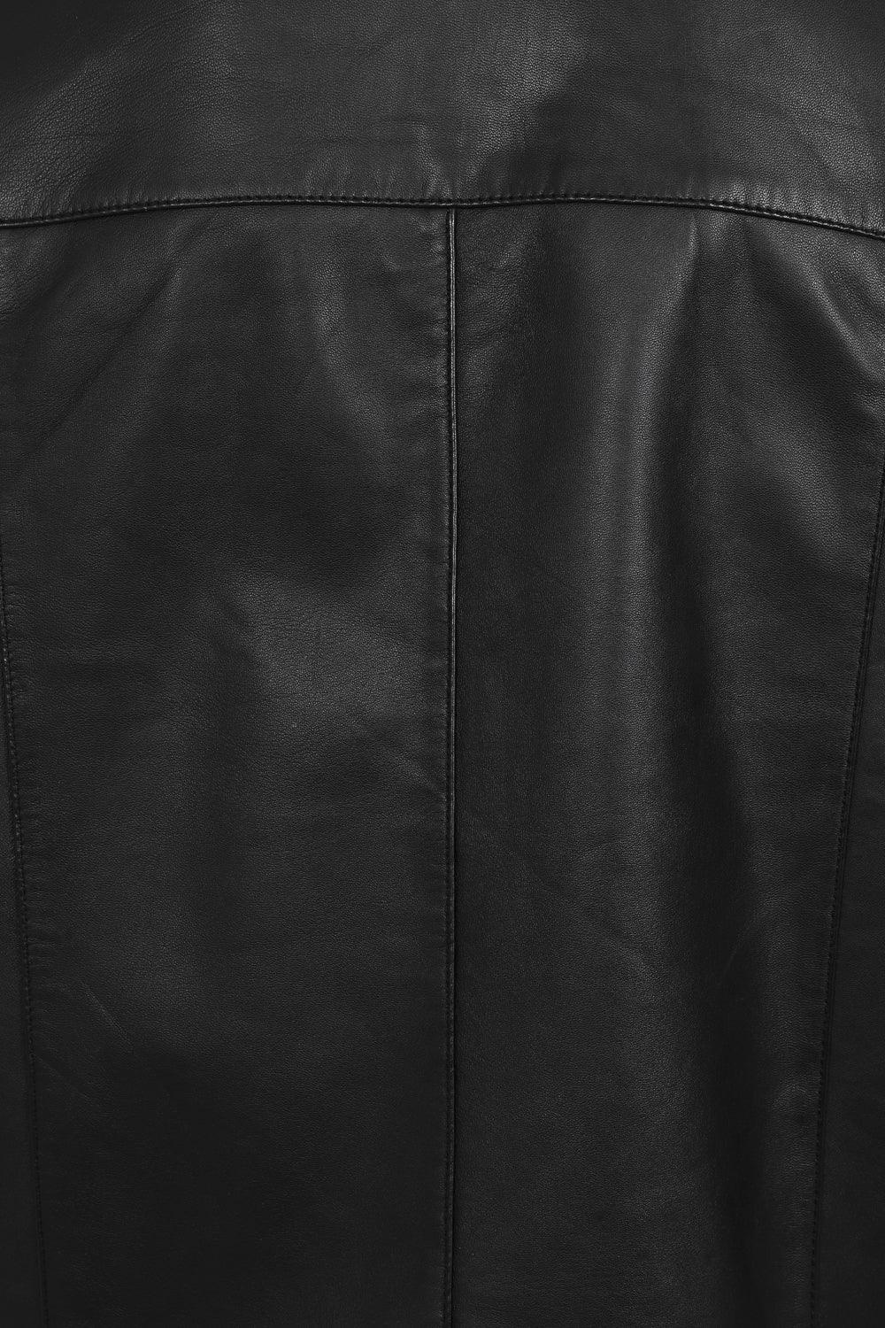 ANDREW Men's Premium Lamb Nappa Leather Jacket - Black Classic