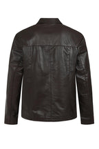 ANDREW Men's Brown Lamb Nappa Leather Jacket - Classic Design