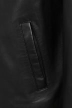 ANDREW Men's Premium Lamb Nappa Leather Jacket - Black Classic