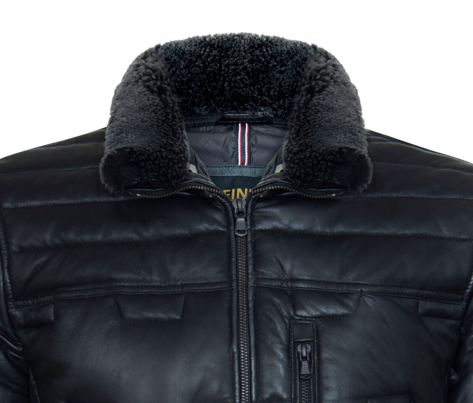 Men's Leather Quilted Biker Jacket - Guayaquil