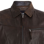 Men's Harrington Cow Hide Leather Jacket-Lima