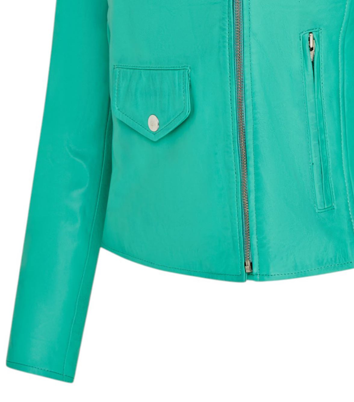 Women's Classic Brando Biker Leather Jacket - Broome