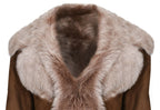 Womens Toscana Sheepskin Suede Trench Coat-Tbilisi
