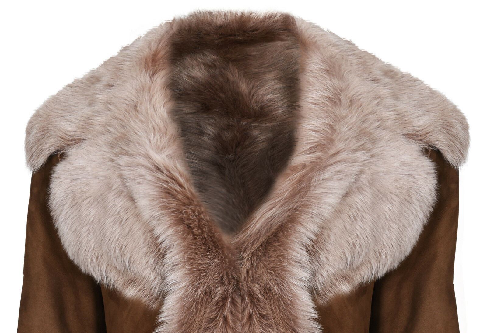 Womens Toscana Sheepskin Suede Trench Coat-Tbilisi