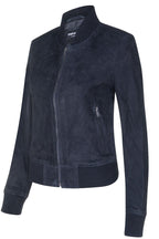 Womens Classic MA-1 Suede Bomber Jacket-Newbury