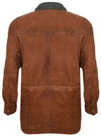 Mens Nubuck Leather Parka Coat-Winnipeg