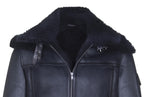 Mens Retro Biker Sheepskin Jacket-Avignon
