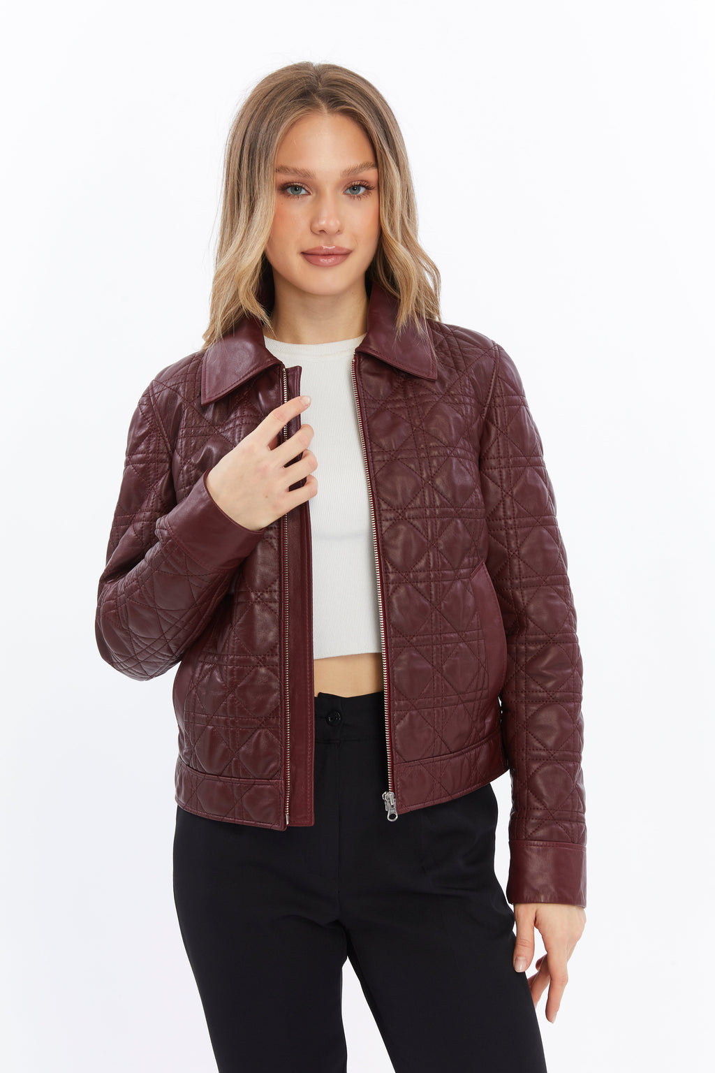 Chloe Quilted Leather Jacket