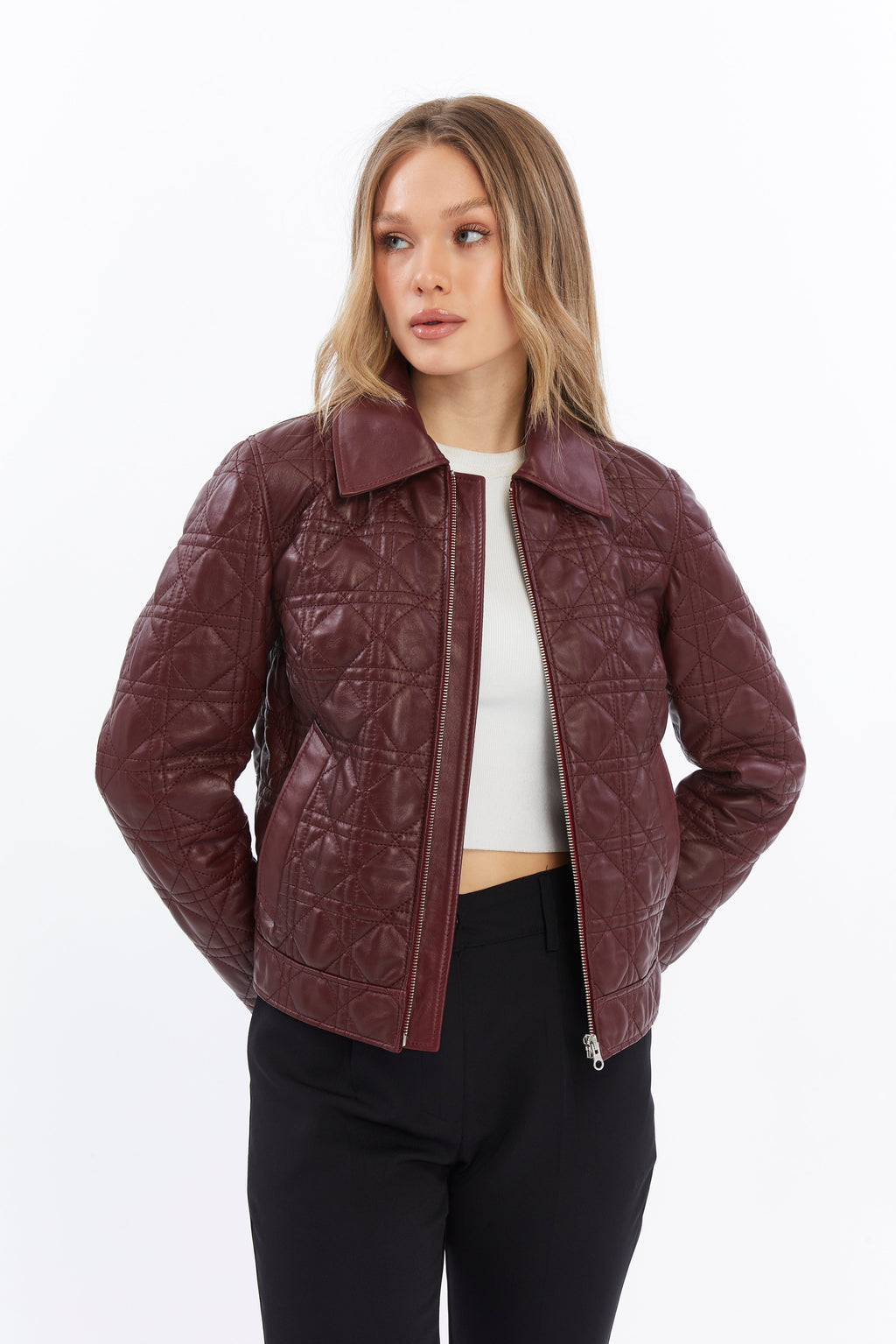 Chloe Quilted Leather Jacket