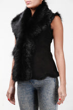 Women's Toscana Sheepskin Short Gilet-Denver