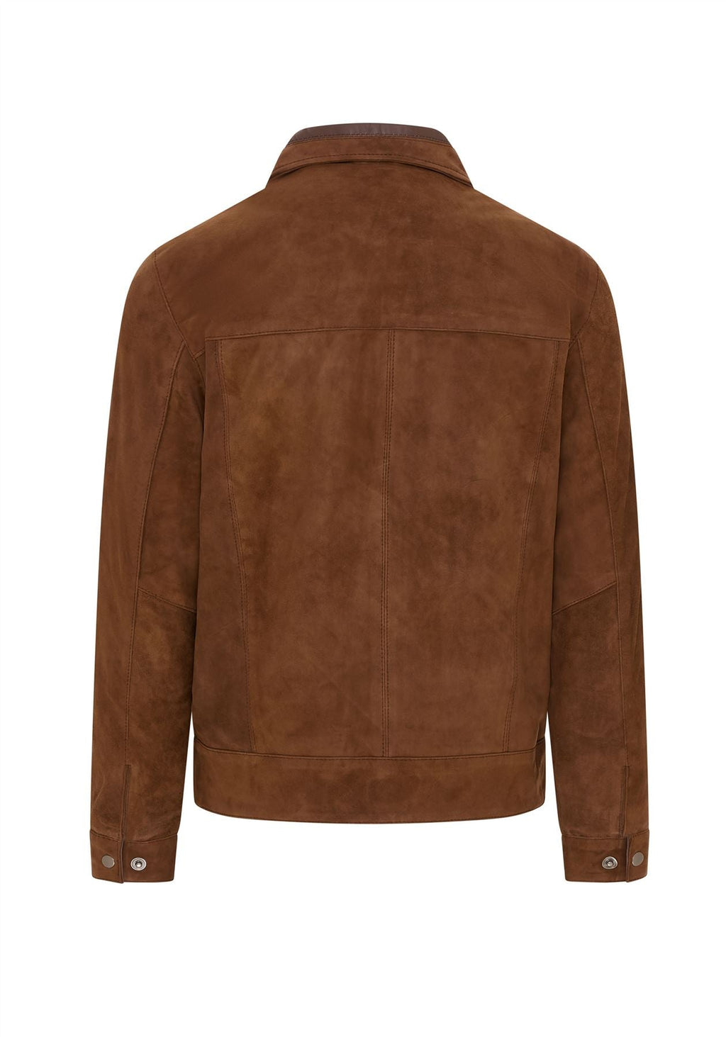 Mens Retro Classic Suede Leather Harrington Biker Jacket - Bryne