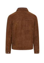 Mens Retro Classic Suede Leather Harrington Biker Jacket - Bryne