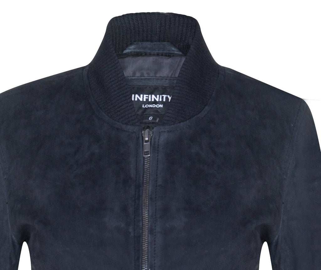 Womens MA-1 Suede Bomber Jacket-Arnhem