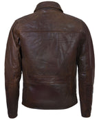 Men's Harrington Cow Hide Leather Jacket-Lima