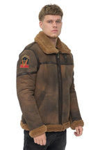 Mens Antique B3 Sheepskin Flying Jacket-Alameda