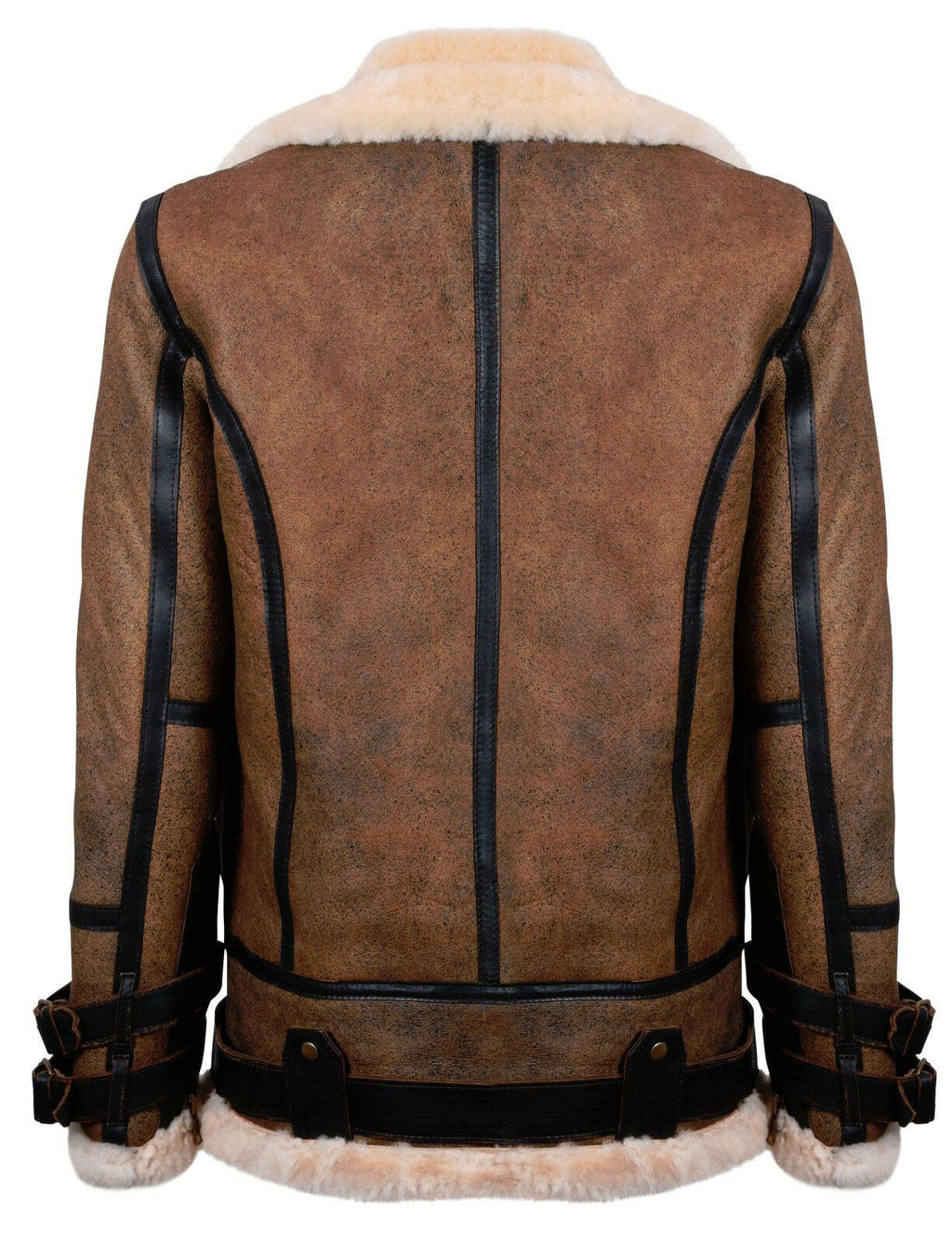 Mens Brown Vintage Pilot B3 Sheepskin Jacket- KNOXVILLE