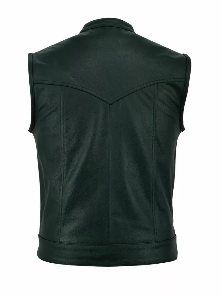 Leatherick Anarchy Club Inspired Leather Vest