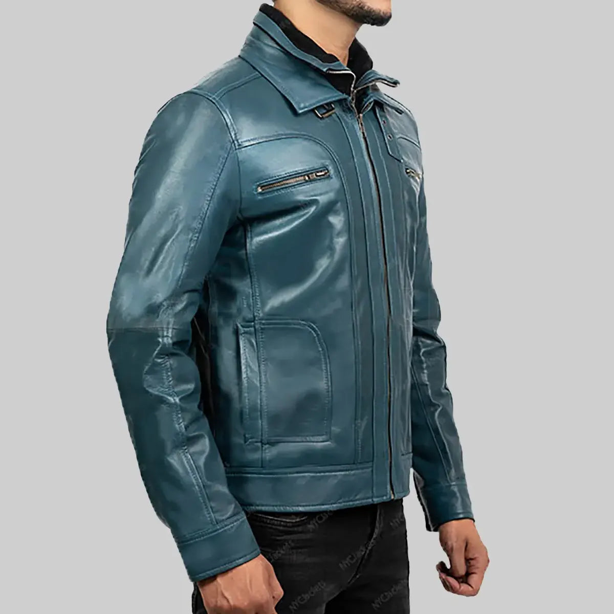 Hayden Blue Biker Jacket