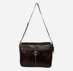 Unisex Hair on Hide Leather Crossbody Satchel Bags
