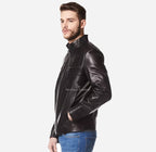 WANSFORD Men's Leather Racer Jacket Premium Leather Jacket