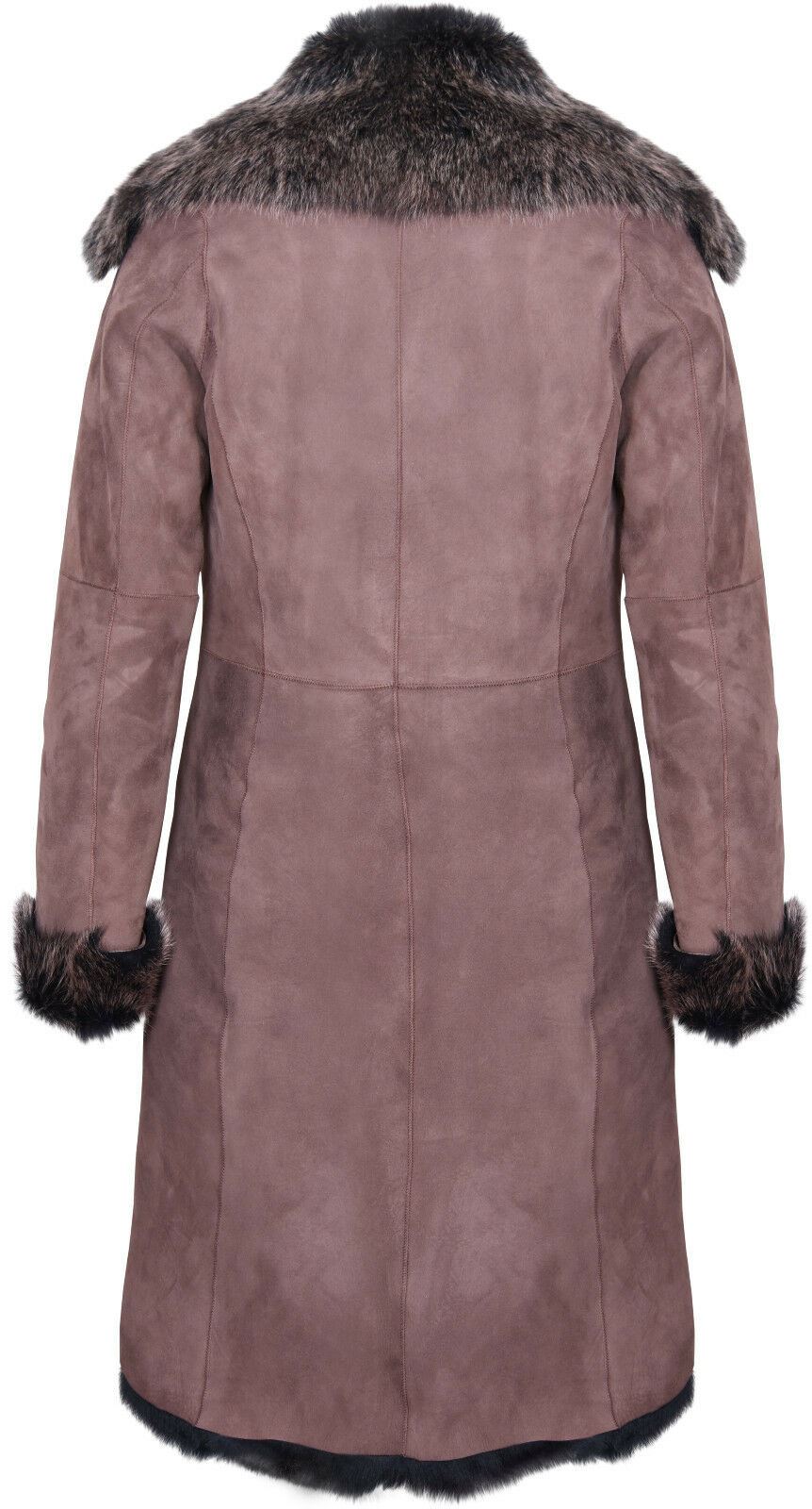 Womens Toscana Sheepskin Suede Trench Coat-Tbilisi