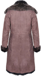 Womens Toscana Sheepskin Suede Trench Coat-Tbilisi
