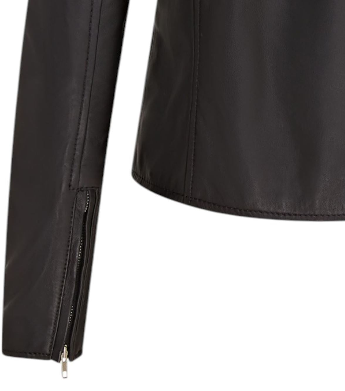 Women's Classic Brando Biker Leather Jacket - Broome