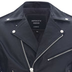 Mens Cow-Hide Black Brando Jacket -Venice