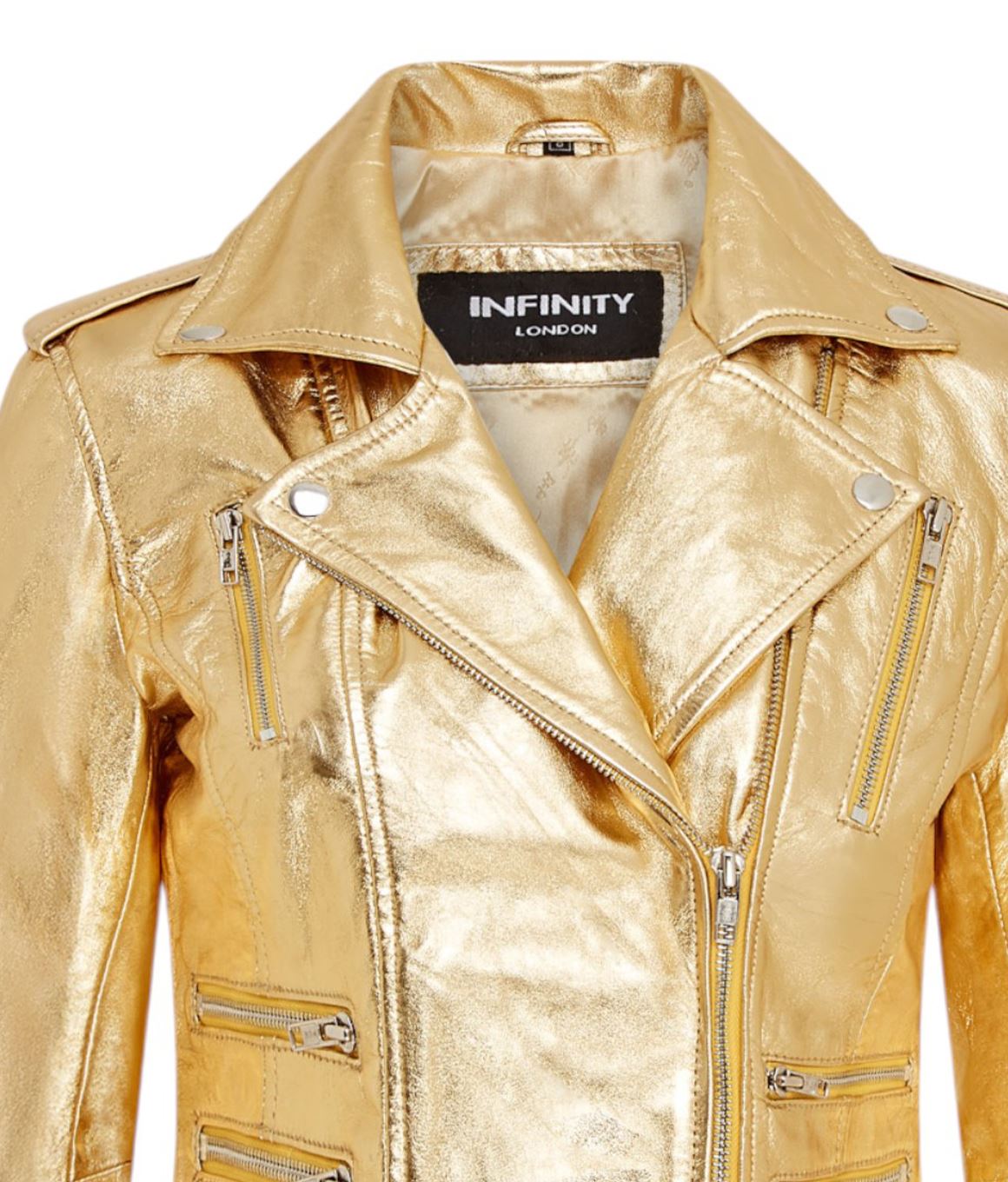 Womens Leather Vintage Brando Biker Jacket-Orlando