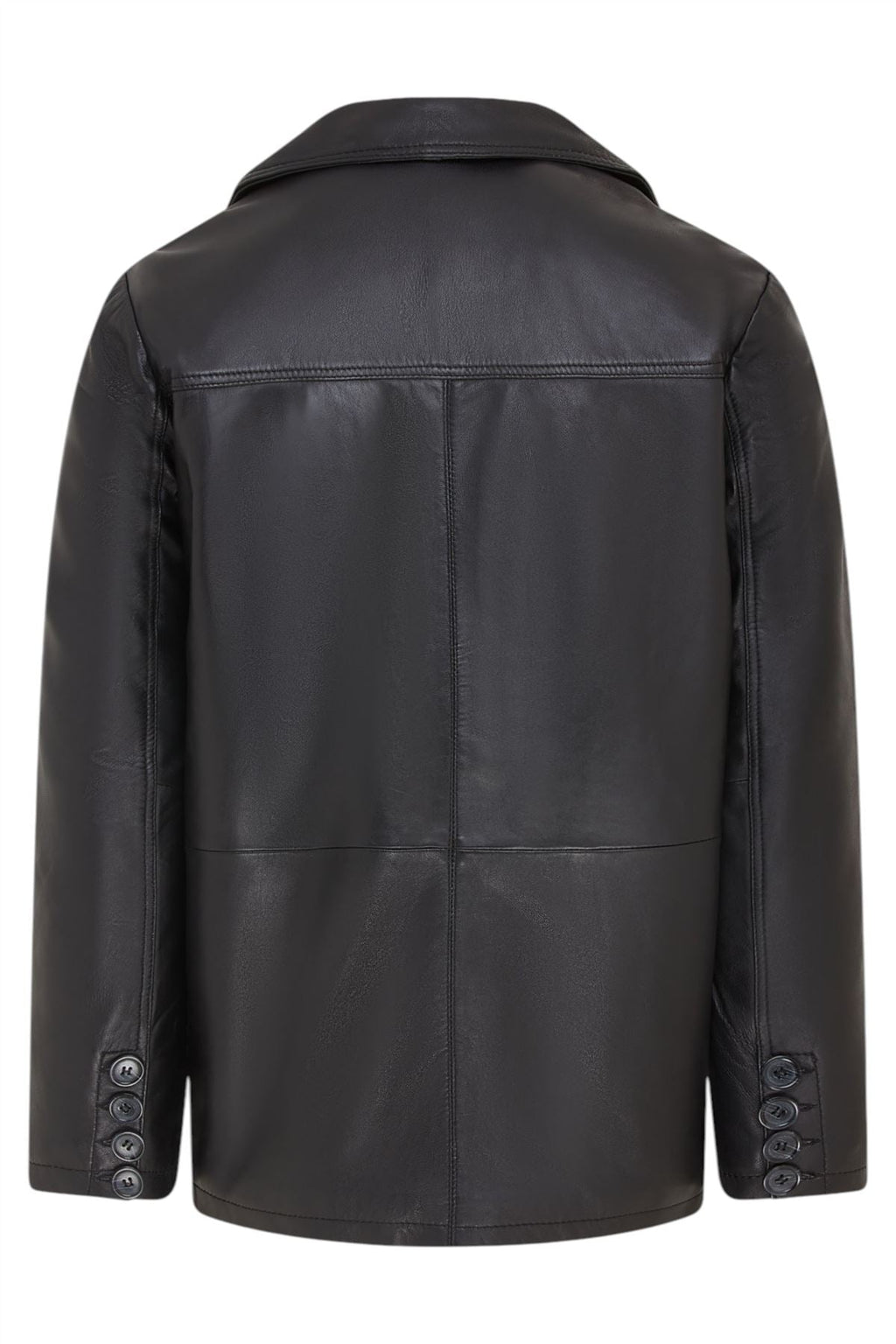 Men’s 4 Button Italian Leather Blazer Jacket - Loxton