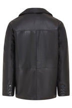 Men’s 4 Button Italian Leather Blazer Jacket - Loxton