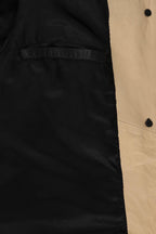 JOSIE Women's Black Lamb Nappa Leather Coat - 3/4 Length