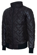 Mens Quilted Leather Bomber Jacket - Taunton