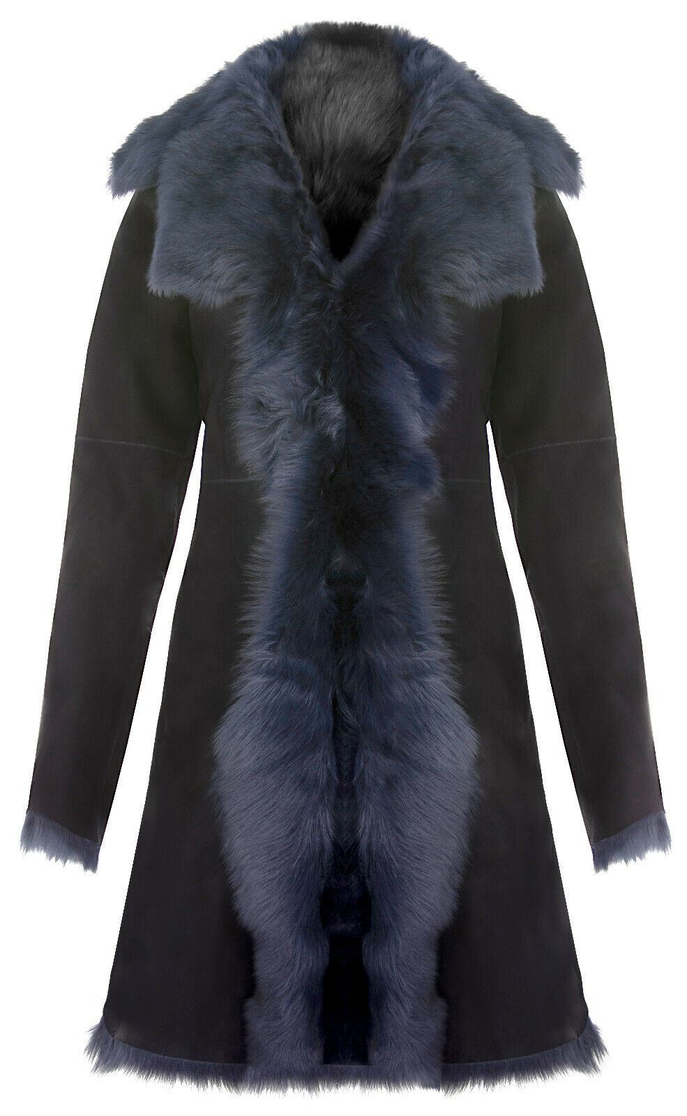 Womens Toscana Sheepskin Suede Trench Coat-Tbilisi