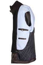 Three Quarter Black Leather Jacket - 3/4 Length Coat