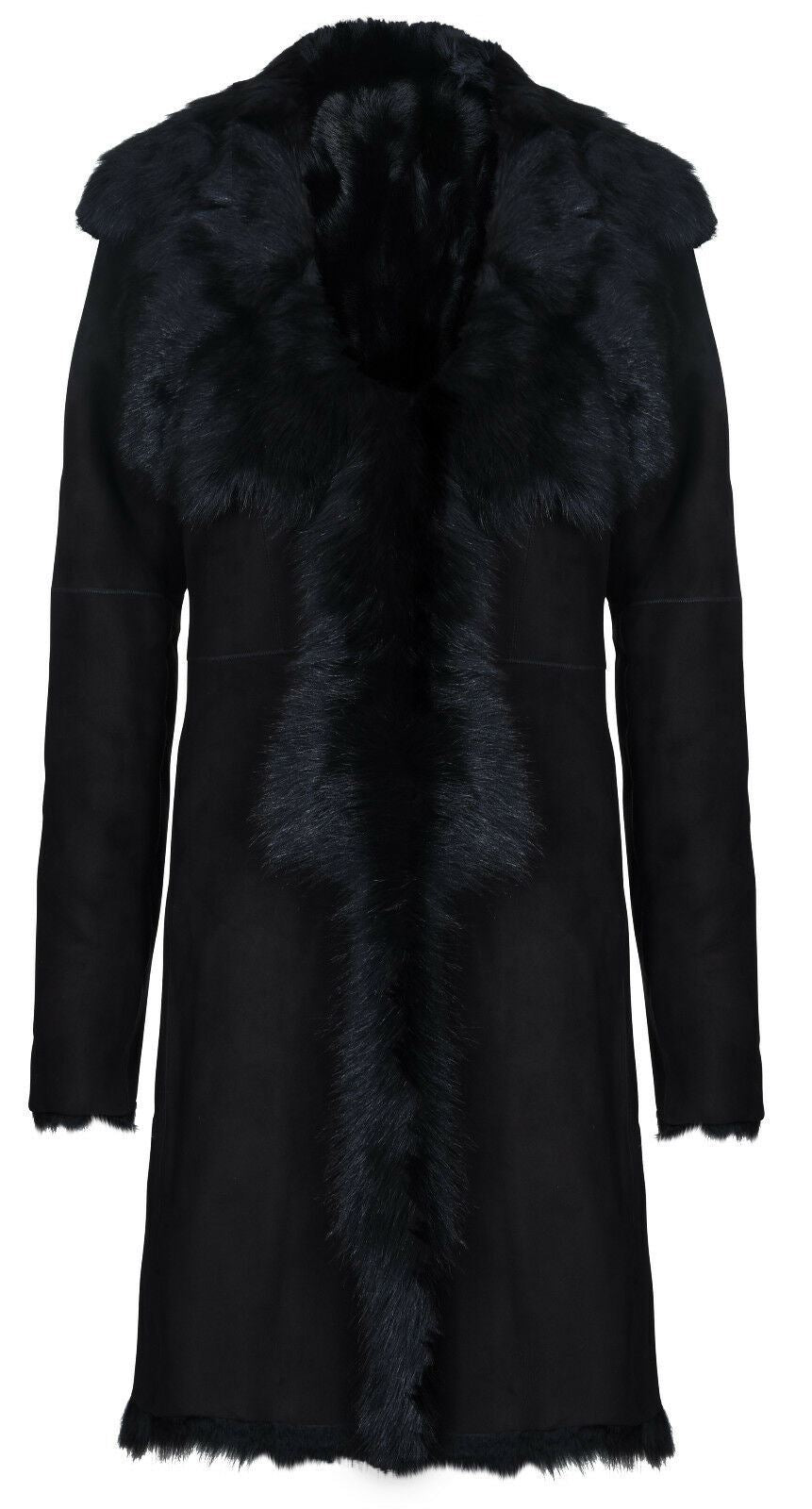 Womens Toscana Sheepskin Suede Trench Coat-Tbilisi