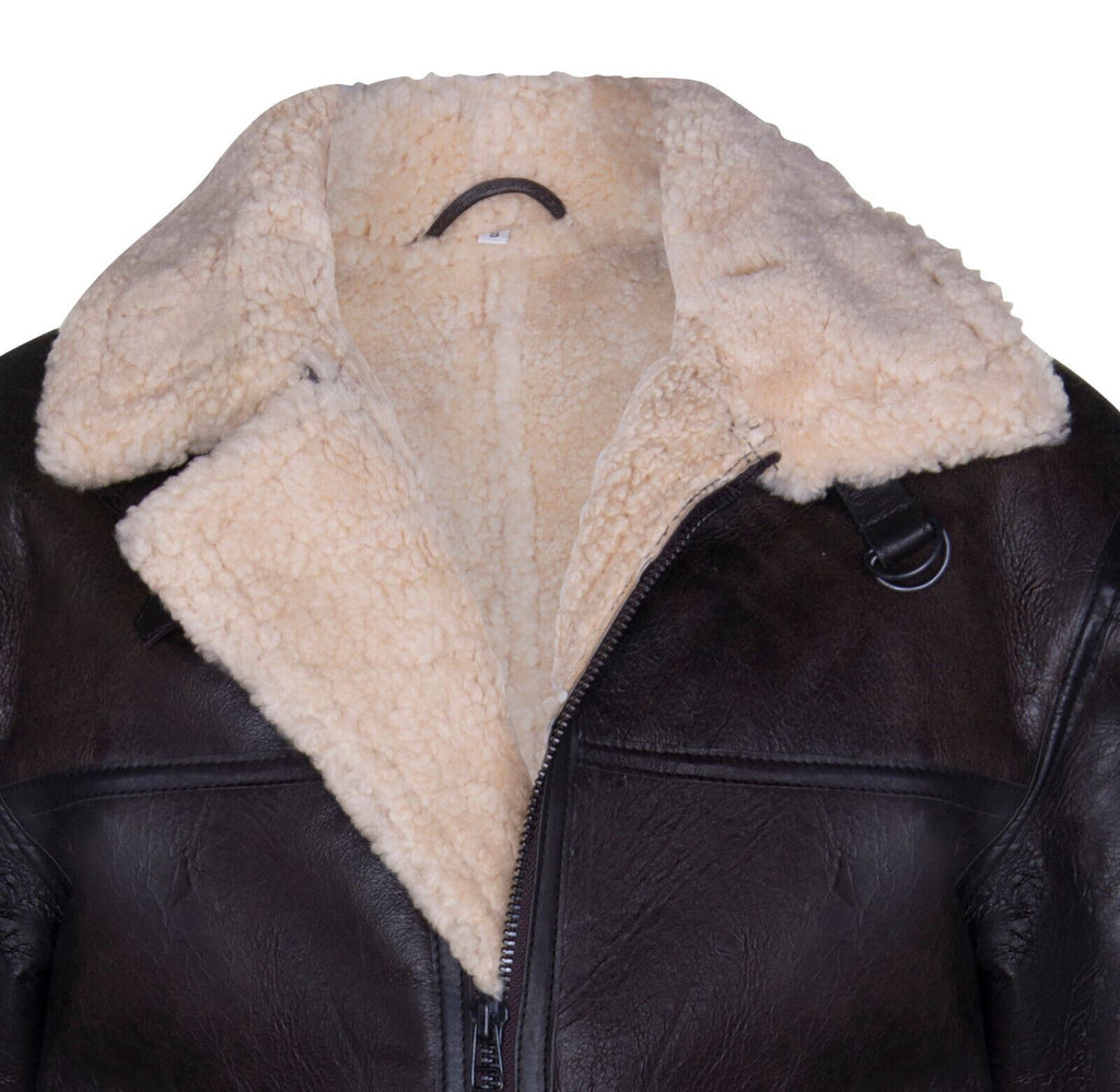 Mens B3 Shearling Sheepskin Aviator Jacket-Gloucester