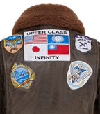 Women's A2 Top Gun Leather Bomber Jacket-Sunbury